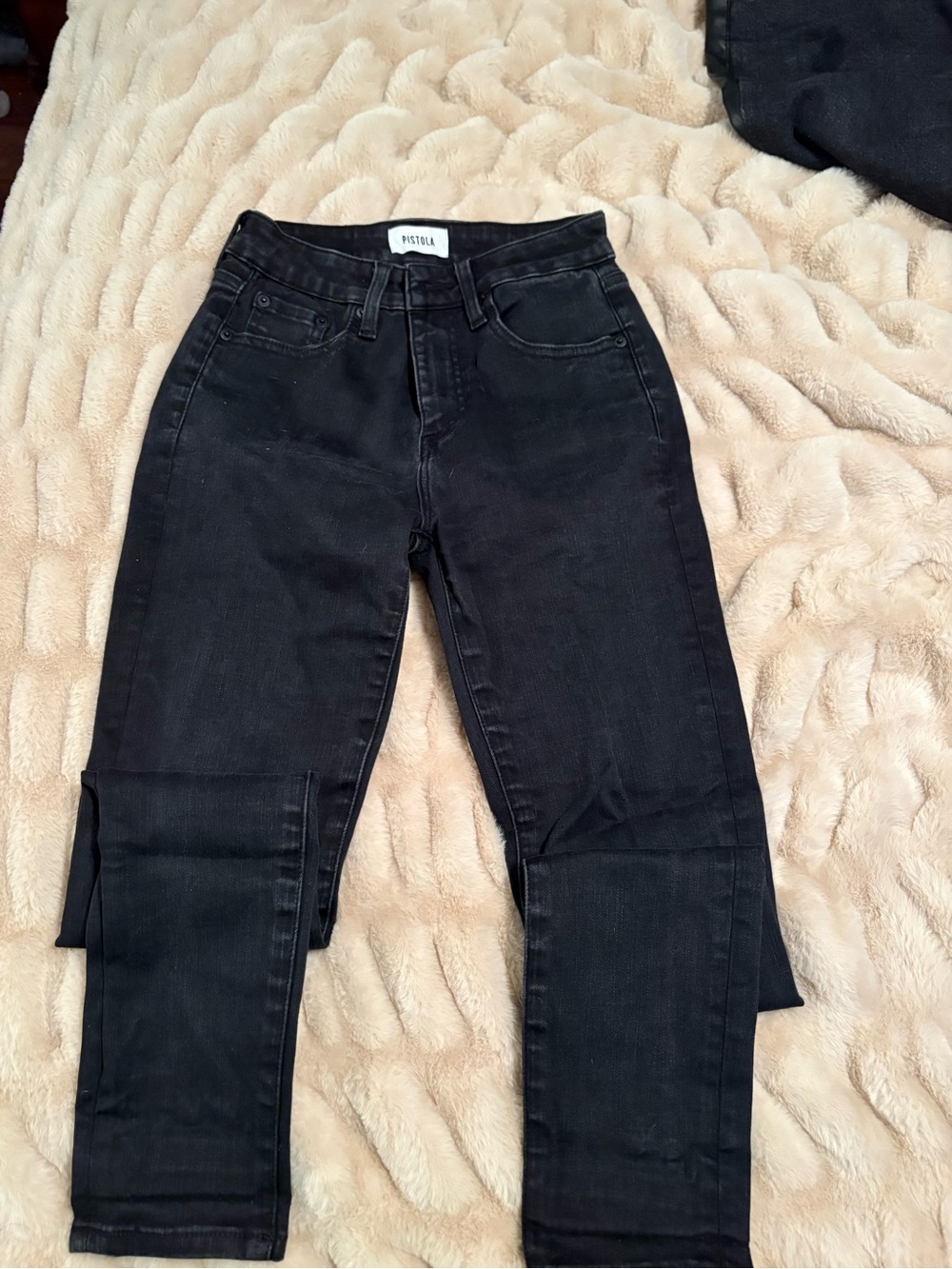 Pistola Black High-Rise Straight Jeans
